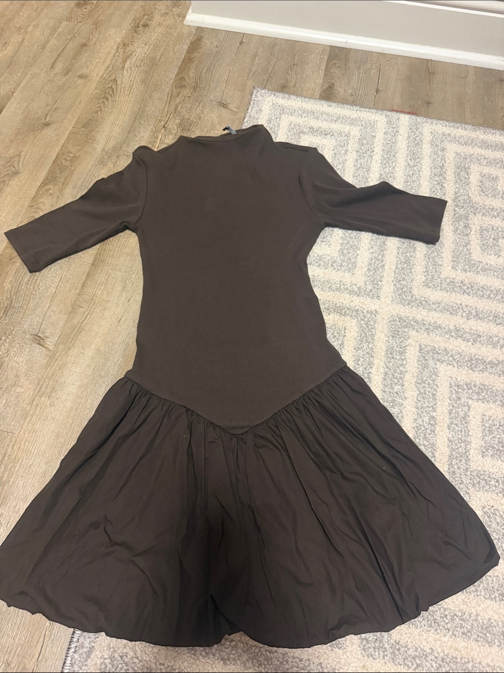 Zara bubble hem dress